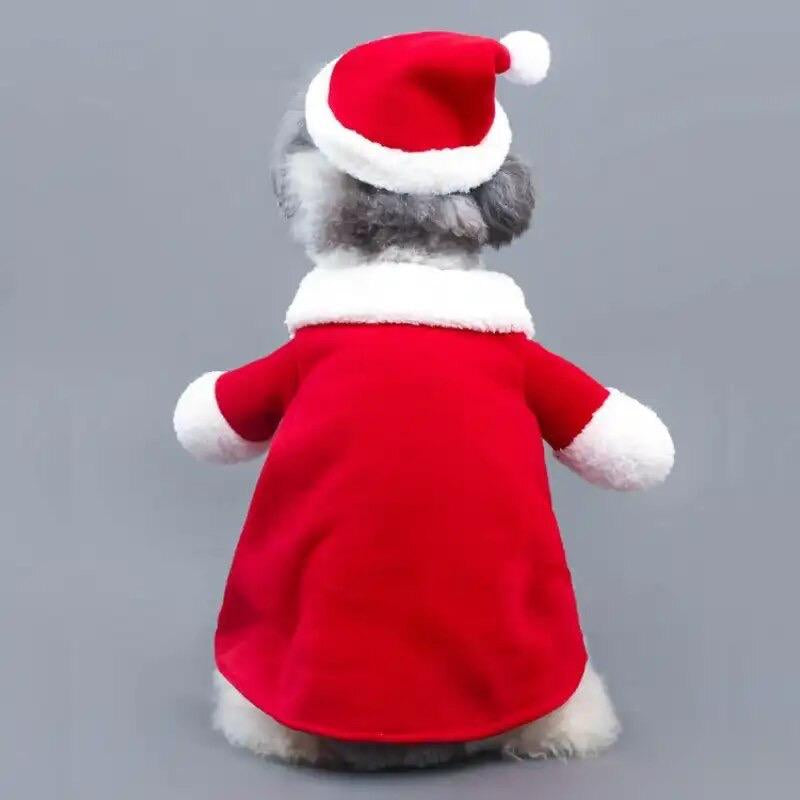 Pet Costume Clothes Santa Claus Dog Costume Winter Puppy Pet